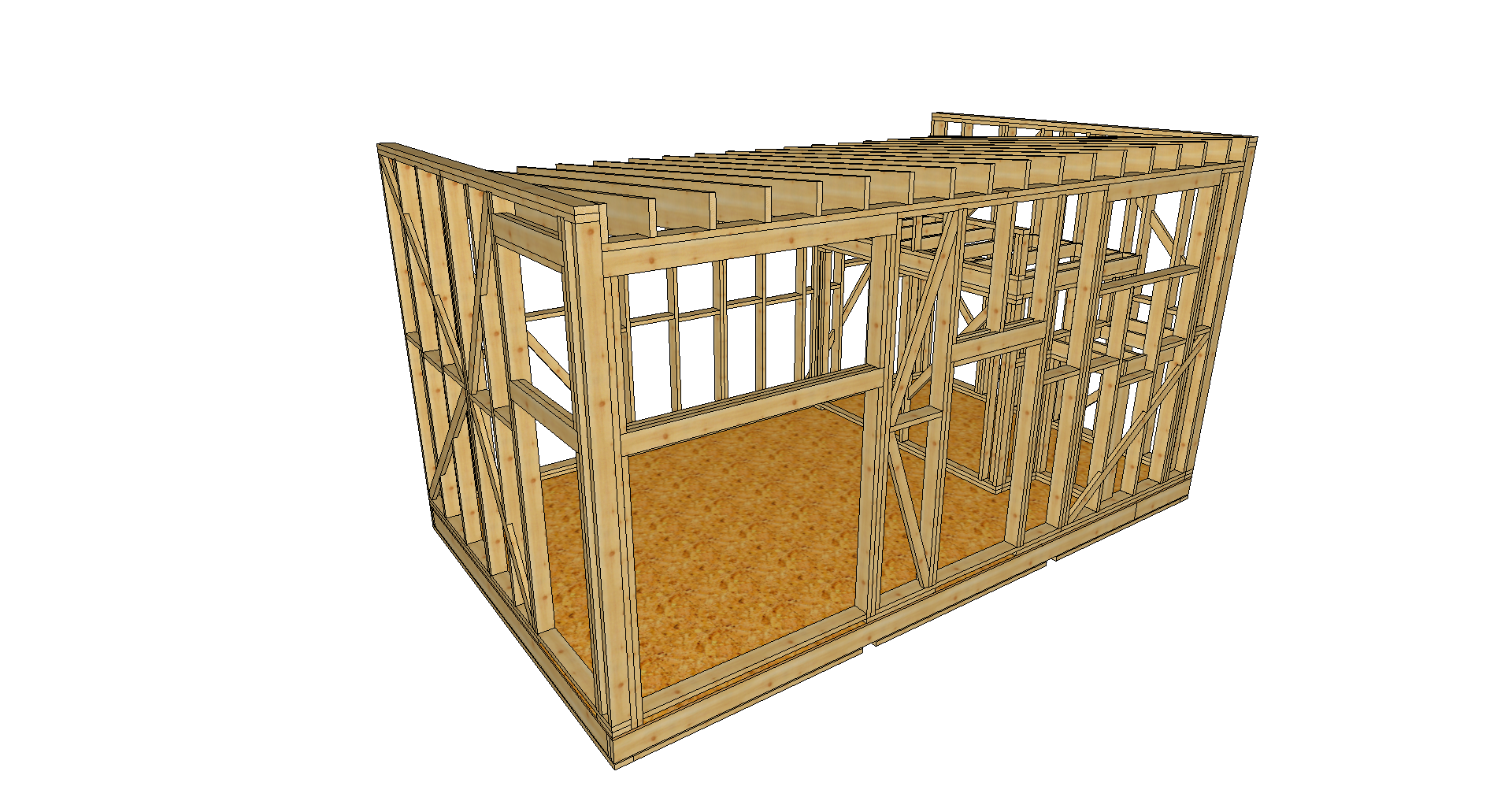 modulinio namelio pjuvis ir planas su palepe